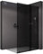 BERNSTEIN Walk In Dusche mit Schiebetür 180cm NT101 Graues Klar 8mm ESG Sicherheitsglas Nano Beschichtung Duschabtrennung Duschwand Duschtrennwand Echtglas-Dusche