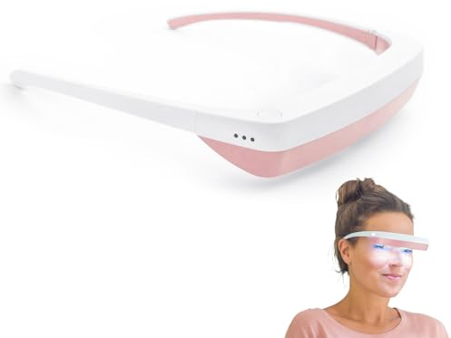 luminette 3 Lichttherapie-Brillen – Tragbare Happy Lamp – Natürliche Linderung für Schlafprobleme, saisonale Stimmungsstörungen und Jetlag – Tragbare Tageslichtlampe (Rosa)