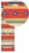 Kelim-Teppich Baumwolle bunt 80 x 300 cm handgewebt geometrisches Muster Alapars
