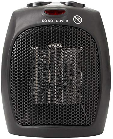 briebe Calefactor Cerámico con Termostato para Bajo Consumo PTC, Eléctrico, 2 Niveles Potencia 750 / 1500W, Aire Caliente/Frío, Seguridad contra Sobrecalentamiento, Portátil, HT1128