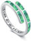 Twoowl Opal Ring 925er Sterlingsilber Grüner Opal Ring Verstellbare Ringe Opal Schmuck Geschenke für Frauen Mädchen Geburtstag
