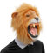 GHONLZIN Maschera Lion, Mezza Maschera in Peluche, Maschera di Tigre Maschere per Animale in Lattice Realistico per Halloween Carnevale Festa, Cosplay di Carnevale