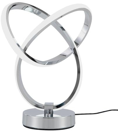 SuhoFutus Tisch Lampe Moderne spiralförmige LED-Schreibtischlampe - 7 Farblichter Einstellbar, 10V Tischlampe in Form Eines Klee Kleeblatts, Schreibtischlampe für Schlafzimmer, Büros usw