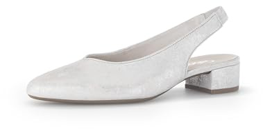 Gabor Damen Slingpumps, Frauen Absatzschuhe,Court Shoes,Slingback,knöchelriemchen,high Heels,Heels,stoeckelschuhe,Ice (bezogen),37.5 EU / 4.5 UK