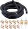 Durite Essence Ø 6mm, 2m Conduite de Carburant, avec 10 Colliers de Serrage, 2 Filtres à Carburant, Pour Les Camions, Les voitures,Les tracteurs ou Les Petits Moteurs