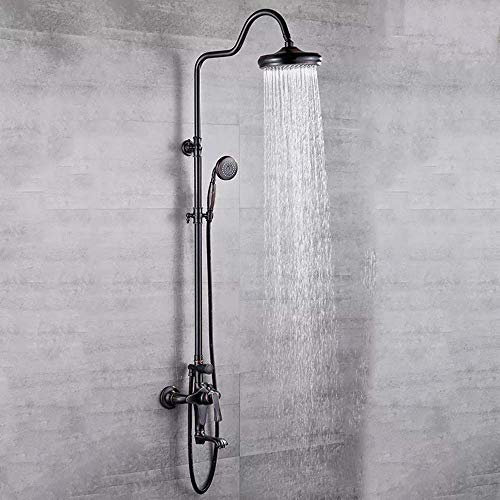 Shower Europäisches Warm- und Kaltwasser mit Einer Bidet-Dusche, Vollkupfer-Viergang-Badezimmer-Booster-Duschset, zarte Dusche Shower Head