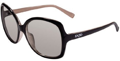 EX3D 1008 Polfilterbrille Women klassisch schwarz/beige
