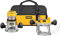 DEWALT DW618PKB 2-1/4 HP EVS Fixed Base/Plunge Router Combo Kit with Soft Start