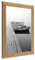 PHOTOLINI Bilderrahmen 30x40 cm Holz Eiche-Optik, Echtholz-Rahmen rustikal, Strandhaus, Made in Germany, Echtglas, zum Aufhängen, extra Zubehör - Treibholzlook mit einem Hauch Küstenflair