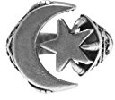 Gök-Türk Ring für Herren 'Halbmond mit Stern' Ay Yildiz Wolf Bozkurt - verstellbare Größe