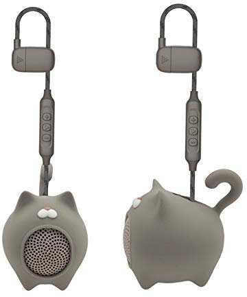 muvit Life - ANIBALL Mini Enceinte sans Fil Chat 3W Gris