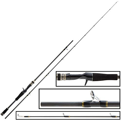 Hearty Rise 2,14m 10-30g Valley Hunter Cast 702 MH Baitcaster Rute für Barsche & Zander, Zanderrute, Jigrute, Raubfischrute zum Jiggen