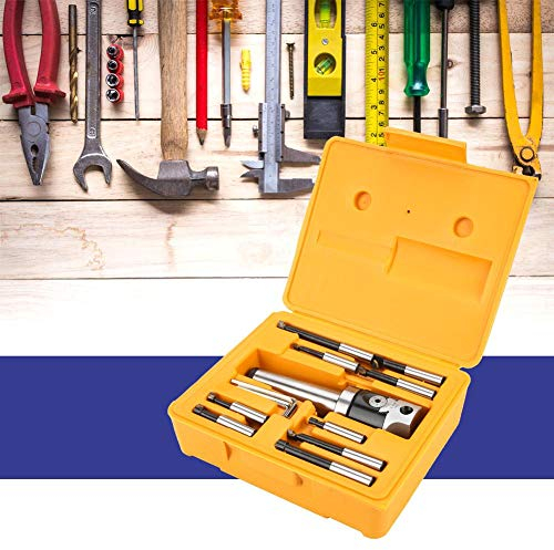 Set di Teste di alesatura Utensili alesatori Set di Utensili alesatori F1-12 Adattatore pergolato MT4-M16 + Testa di alesatura 50 mm + Barra di alesatura 9 Pezzi + Chiave 3 Pezzi