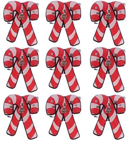 Amosfun 25 stücke led leuchten Weihnachten broschen emaille pins Abzeichen Weihnachtsfeier begünstigt zuckerstangen schmuck Geschenke für Kinder Erwachsene