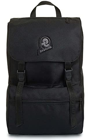 Invicta Rucksack, JOLLY SOLID S Tagesrucksack, Lässiger Daypack, Unisex, Für Büro, Ausflüge & Pendeln, Für Uni, Sport, Freizeit, italienisches Design, schwarz