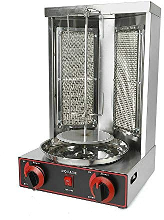 Machine à kebab, verticale, avec interrupteur de réglage de la température, four de rôtissage, 3000 W, sous alimentation gaz ou électrique