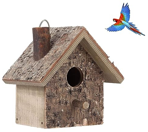 Hängendes Vogelhaus, Hölzernes Vogelhaus Für Außen Garten Terrasse Dekorative Nistkasten Vogelhäuser Für Kleine Vögel, 3.9x3.5x5.9inch
