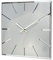 FLEXISTYLE Wanduhr quadratisch Exact 30 cm Durchmesser, ohne tickgeräusche modern, Design Acrylglas und Acrylspiegel, Wohnzimmer, Schlafzimmer (Weiß)