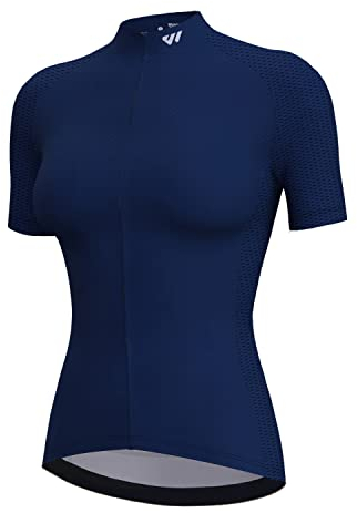 Lo.gas Damen Rennrad Trikot Rutschfest Atmungsaktiv Fahrrad Shirt Radsport Withings