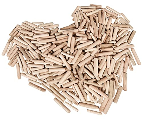 500 Stück Holzdübel Dübel Set aus Holz, Buche Massiv Hartholz,Buche Dübel,Holzdübel für Möbel,Bettschubladen,Heimwerken und Zimmer Ø6mmx30mm,Ø8mmx40mm,Ø10mmx40mm
