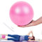 Lanjue Kleiner Pilates Ball, 25 cm Rutschfester Fitnessball Gymnastikball Klein, Weicher Yoga Ball für Bauch und Schultertraining Balance Sport Pilates (Rosa)