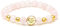 Manfnee Bracelet de Personnalisation en Pierre Rose Guérison Yoga Extensible Élastique Homme Femme