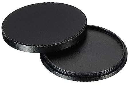 PATIKIL 49mm Lens Cap, Camera Lens Cap Cover Universal Front Metal Lens Filter Stacks Cap Protective Case for 49mm Camera Circular Polarizing Fader ND Filter, Black