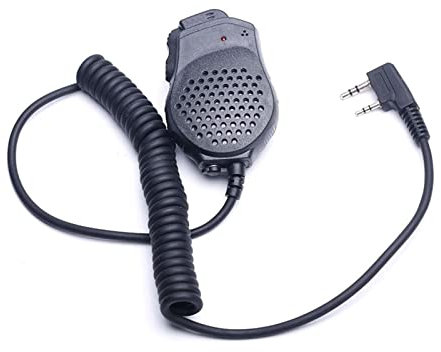 HASMI Handheld Microphone Special For Walkie Talkie UV-82 Dual PTT Button Radio Station Extension Speaker K Port CB Radio Mic Fit For Baofeng