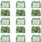 RZDQZY Decorazione Compleanno Zelda Biglietto d'Invito Legend Of Zelda Biglietti Compleanno Zelda Biglietto Inviti Legend Of Zelda Carte Compleanno Zelda Biglietti Invito Festa Zelda Biglietti Feste