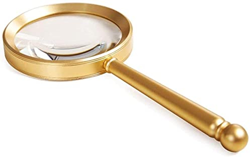 RAUGAJ Vergrößerungsglas Handheld Lupe Glas 8 Mal 10 -Mal Hd Alte Mann Uhr Reparatur Von Identifikation Zum Lesen Von Handwerksreparaturen Lupe/85 Mm