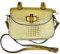 Damen-Handtasche, Kunstleder, Bambus, Tragegriff oben, elegante Geldbörse, Abendtasche, Geschenk für Frauen, handgefertigt., Gold