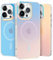 nicekool Hülle für iPhone 14 Pro Kompatibel mit MagSafe, magnetische HandyHülle Case für iPhone 14 Pro Schutzhülle Kratzfeste Rückseite Durchscheinende Matt, Schillernd Fluoreszierend