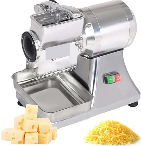 Grattugiato Formaggio Commerciale, Grattugiato Rotante Elettrico 550W, Prestazioni Elevate 30 Kg / H, Con Contenitore E Spazzola Pulizia, Grattugiato Rotante Formaggio, Per Formaggio, Burro, Salsa Di