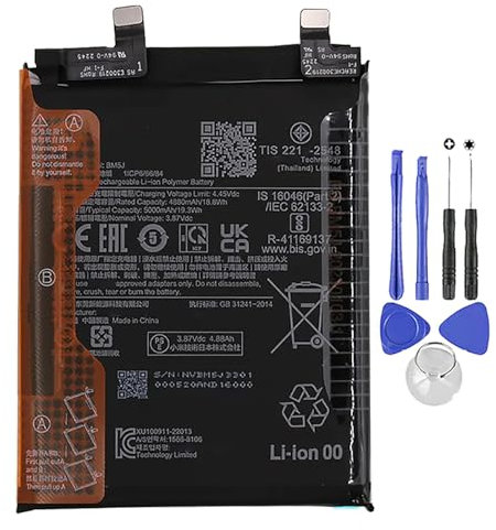 Batterie compatible pour XIAOMI BM5J MI 12T / 12T PRO 5000 mAh neuve avec kit tournevis