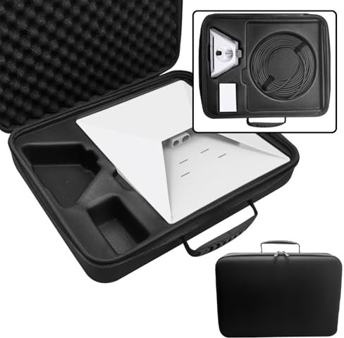 Starlink Tragbare Mini-Hartschalenhülle für Starlink Mini-Geschirr-Set, Ständer, Rohradapter, Netzteil und Zubehör, kompakte Tasche, wasserabweisend, Reiseetui