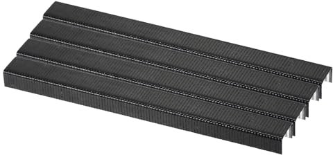 sourcing map 20 Gauge Narrow Crown Staples 7/16x1/3, 5000Pcs Galvanized Steel for Pneumatic, Electric Stapler, Black