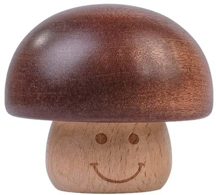 Ieron Spieluhrmechanismus mit Pilzmotiv und Holzgravur, handgefertigte Spieluhr mit Pilz-Uhrwerk, musikalisches Geschenk für Ehefrau/Frauen/Freunde/Geburtstage/Weihnachten/Jubiläen