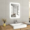 EMKE 500 X 700 mm LED Bathroom Mirror with Fuse, Wall Mounted Smart Bathroom Vanity Mirror with Shaver Socket and Demister Pad Energy-Saving Multifunction Mirror