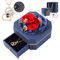 Muttertagsgeschenke für Mama Ewige Echte Rose und 100 Sprachen mit Herz Halskette , Infinity Rosen, Rosenbox ,Geburtstag, Valentinstag, Hochzeitstag Geschenke für Sie Freundin Frauen Ehefrau (Blau)
