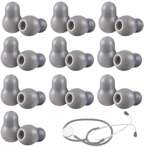 NHQZ 10 Stücks Ohrstöpsel Silikon Für Stethoskop, Weiche Silikon-Ohrstöpsel Für Littmann-Stethoskop, Wiederverwendbar,Ersatz Ohrstöpsel (1,3 Cm X 2 Cm)