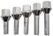 Viti per Ruote,Bulloni Ruote 4 pezzi bulloni for cerchi in lega dadi perni M12 x 1,5, 17 mm esagonali, sede conica adatta for Dacia Fiat Lotus Maserati Renault Mini Suzuki(40mm thread x4PCS)
