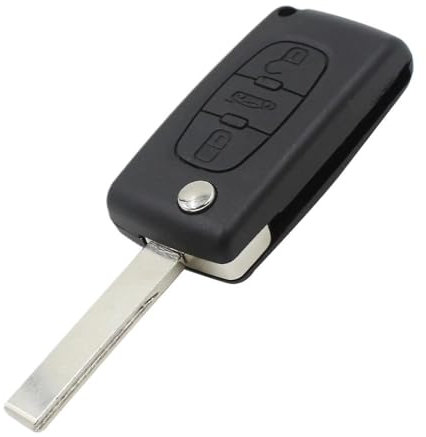 HEXEH Coque De Clé Coque De Boîtier Porte-clé Télécommande Pliable À 3 Boutons pour Citroën C2 C3 C4 C5 C6 pour XSARA pour Grand pour Picasso CE0536 Coque Clé Télécommande