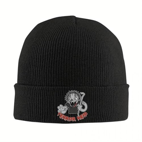 LUOJZGUMU Terror Reid Logo Mütze Hüte Niedliche Mützen Erwachsene Unisex Outdoor-Mützen Herbst-Grafik Gummimütze mit Elastik