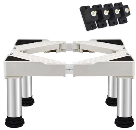 Halterung Klimaanlage Außengerät, max Belastung 150 Kg, Länge und Breite Verstellbar, Klimaanlage Bodenständer, für Klimaanlage, Kühlschrank, Waschmaschine(23-23cm)