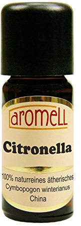 aromell Citronella - 100% naturreines, ätherisches Öl aus China, 10 ml