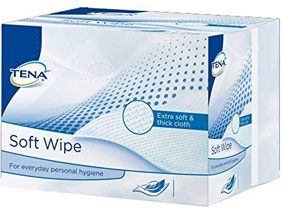Tena Soft Dry Wipes - Pack of 135