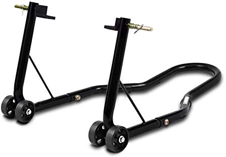 ConStands - Motorrad Montageständer Kompatibel mit Aprilia RS 125 Schwarz Hinten Classic Universal