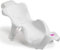 OKBABY Buddy - Ergonomische Baby-Badehilfe mit rutschfestem Gummisitz für die Badewanne - für Babys von 0 bis 8 Monaten (max. 8 kg) - Weiss