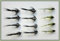 Nymphe Angeln Fliegen, 12 Pack olive & Schwarz Nymphe, Fly Angeln