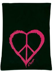 Capezio Love & Peace Rucksack mit Kordelzug, Schwarz, Schwarz